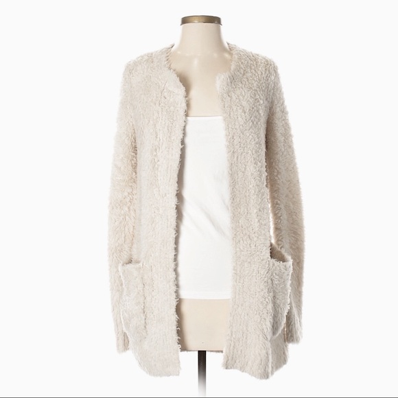 banana republic fuzzy cardigan